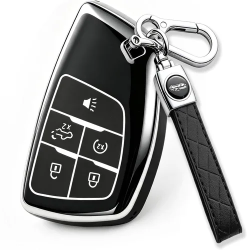 Vista 8 de Funda para llavero compatible con Silverado 1500, Sierra 1500, Colorado Canyon 2024 2025, Silverado Sierra Smart Key