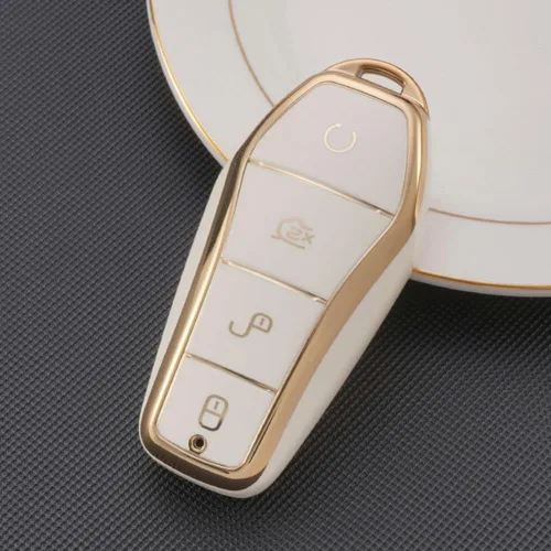 Vista 13 de Funda de TPU para llave de coche, para BYD Tang EV600 Han EV Yuan Plus ATTO 3 Song Plus Pro MAX DMI MAX Qin, BlackA