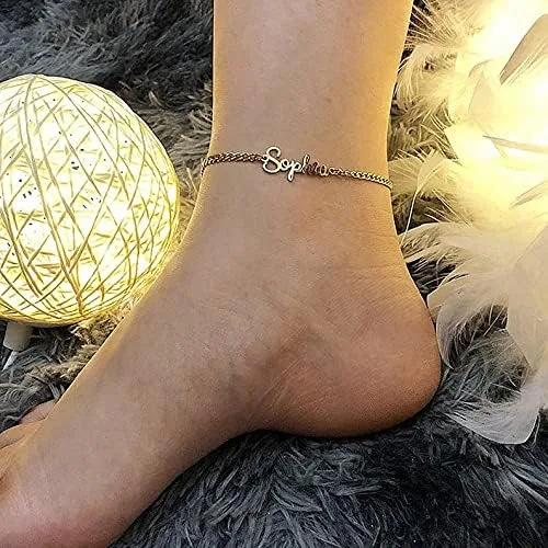 Vista 5 de DayOfShe - Pulsera de barra de nombre personalizada de acero inoxidable, grabado a medida, para parejas