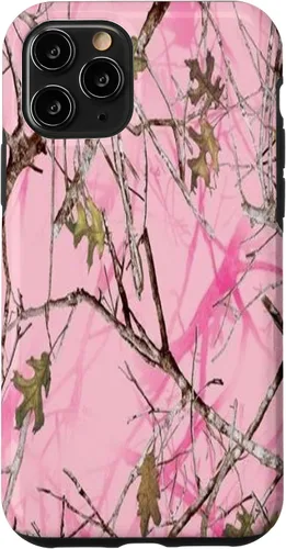Vista 28 de Funda para iPhone 11 Pro Max con diseño de cazador de patos, color rosa