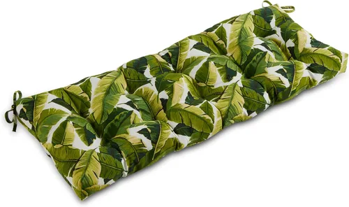 Vista 24 de Greendale Home Fashions Cojín de banco para exteriores de 51 pulgadas, Adobe Stripe
