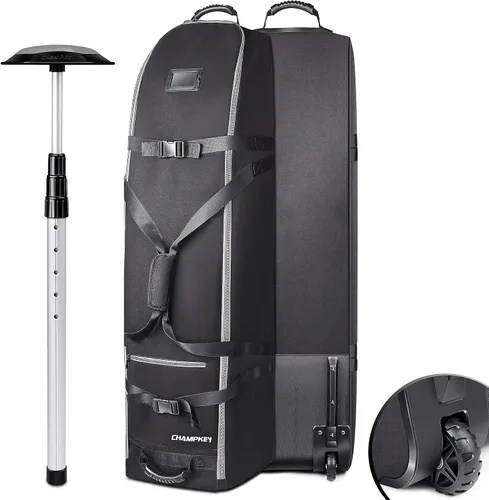 Vista 8 de CHAMPKEY Premium Soft-Padded Golf Travel Bags for Airlines - Travel Golf Gags for Airlines with Premium Oxford Fabric and Oversized Wheels