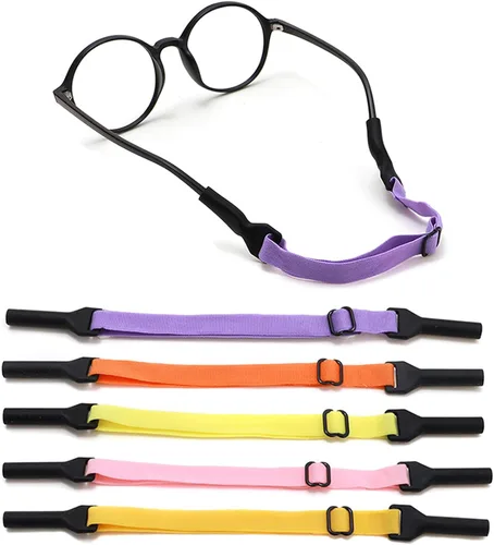 Vista 9 de Correa ajustable para lentes para niños, 5 correas sin cola, correa de soporte para lentes para niños y niñas
