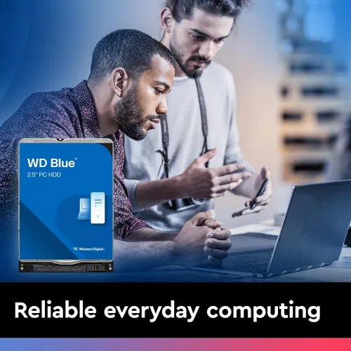 Vista 2 de Western Digital 1TB WD Blue Disco duro móvil HDD - 5400 RPM, SATA 6 Gb/s, caché de 128 MB, 2.5" - WD10SPZX