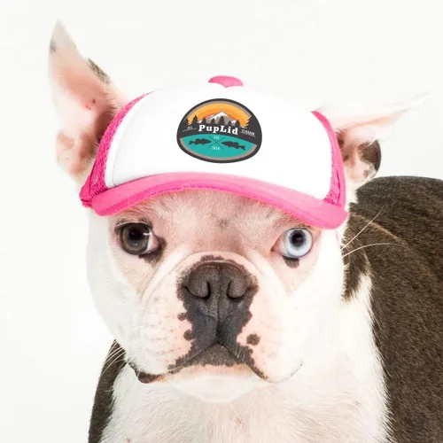 Vista 36 de Sunset Collection, sombreros de camionero de PupLid para perros (XXS) Protección solar elegante de alta calidad para el perro moderno, ajustable