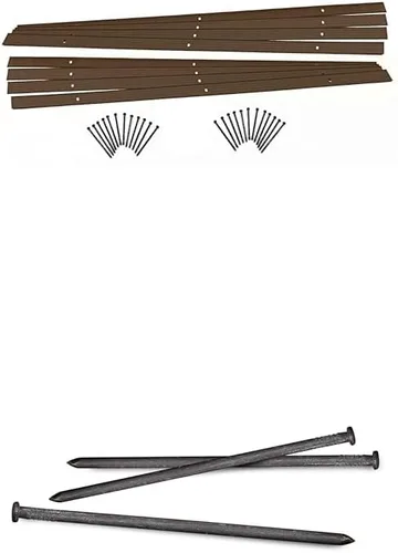 Vista 16 de EasyFlex Kit de proyecto de borde de paisaje de aluminio, 8 piezas de metal para bordes de jardín con púas, 48 pies, bronce (1806BZ-48C)