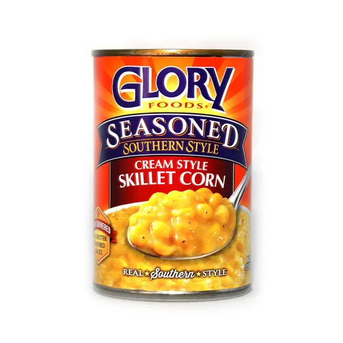 Vista 3 de Glory Seasoned Southern Style Cream Style - Maíz tipo sazonador, 15 onzas, paquete de 6