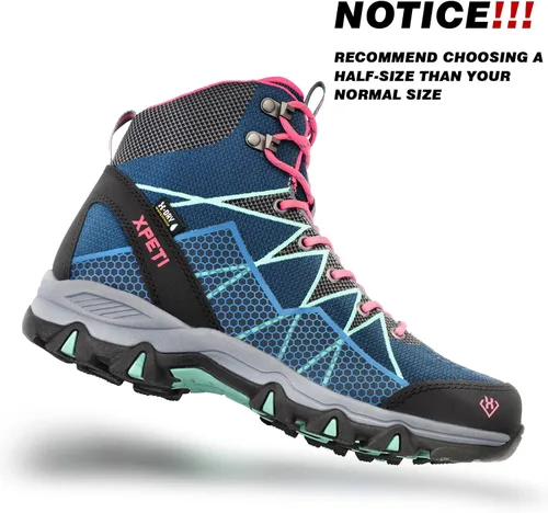 Vista 2 de XPETI Infinity - Botas de senderismo de punto para mujer