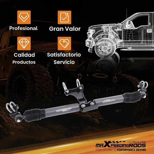 Vista 8 de maXpeedingrods Estabilizador de dirección dual para Jeep Wrangler JK JKU