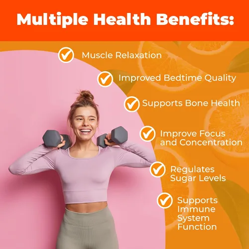 Vista 2 de NutraPep Gomitas de glicinato de magnesio para niños y adultos, mujeres y hombres, sin azúcar, sin gluten, sin OMG, vegano, suplemento masticable