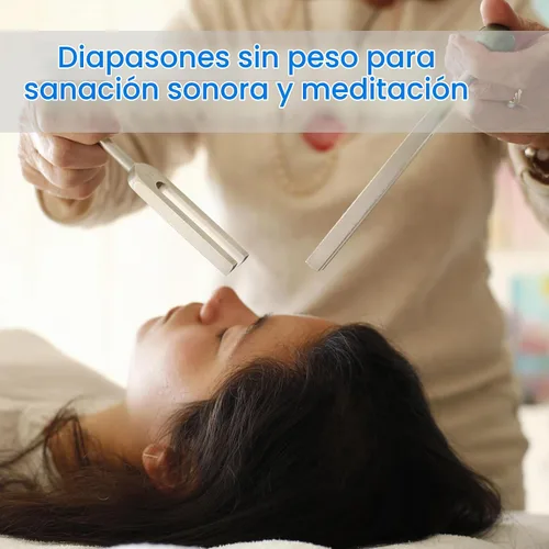 Vista 3 de MIMIRACLE Juego de diapasones de resonancia para curación con caja