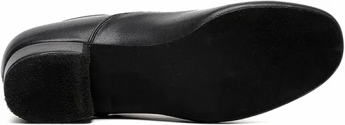 Vista 4 de Men's Ballroom Dance Shoes Black Leather Sole Tango Salsa Latin Character Shoe