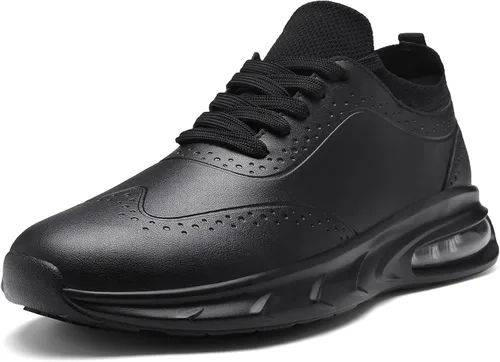 Vista 3 de Zapatos de trabajo antideslizantes para hombres y mujeres, tenis antideslizantes informales, cómodos, para caminar, cocinero, cocina, sin cordones