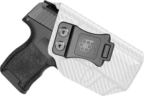 Vista 13 de Amberide IWB Funda Kydex para SIG Sauer P365 / P365 SAS / P365X, transporte oculto, opciones MOS y no MOS disponibles, inclinación ajustable