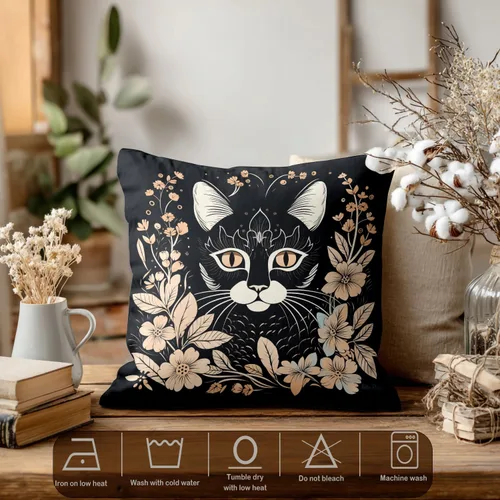 Vista 367 de Batmerry Autumn Pumpkin Templeton Throw Pillow Covers, Green Leaves Paths Forests Decorative Pillow Covers Digital Printing Blended for Couch Sofa