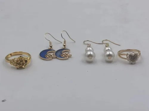 Vista 8 de Juego de joyas de plata 925 para mujer, collar de amatista morada, aretes, anillos, pulsera y caja de regalo