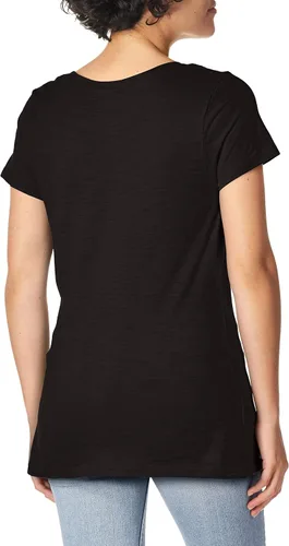 Vista 3 de Hanes Shirred camiseta cuello en V para mujer