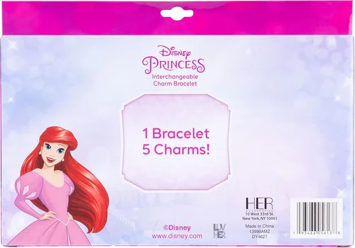 Vista 9 de LUV HER Juego de caja de abalorios para niñas con 1 pulsera y 5 dijes intercambiables, a partir de 3 años