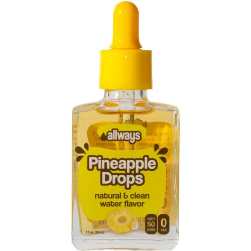Vista 15 de Allways Drops Potenciador de agua natural de cereza negra Sin azúcar, cero calorías, fruta de monje endulzada Botella de vidrio para hidratación
