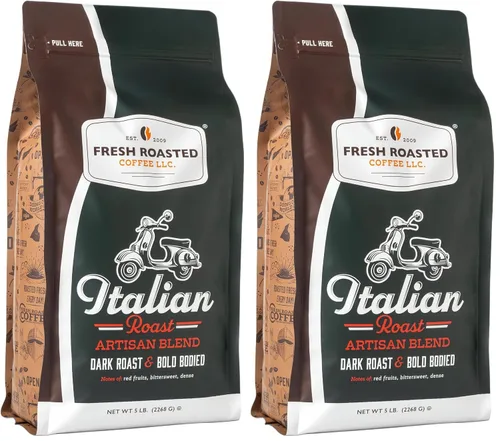 Vista 38 de Fresh Roasted Coffee, Blackbeard's Revenge, 12 onzas, tostado medio, Kosher, grano entero
