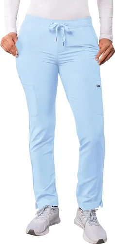 Vista 28 de Adar Addition Scrubs para mujer - Pantalones ajustados de yoga con cordón, para mujer Negro