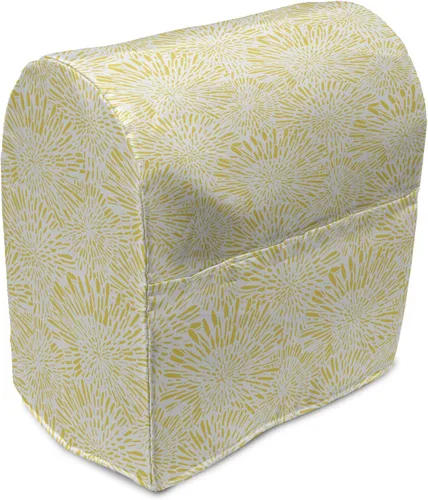 Vista 48 de Ambesonne Funda moderna para batidora, patrón de estrellas pequeñas como diamantes para la oficina en casa, arte contemporáneo, organizador