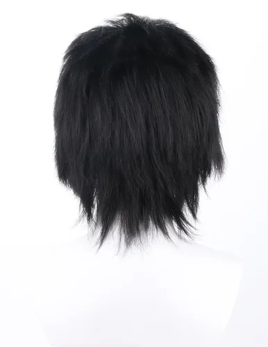 Vista 15 de COSPLAZA Peluca de cosplay de niña larga y recta azul profundo de pelo completo de anime