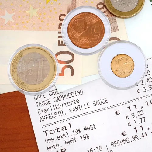 Vista 6 de Utron 60P Cápsulas de Plástico Transparente para Monedas de 40mm, Portamonedas de Dólar, Almacenamiento de Monedas de Plata para Coleccionistas
