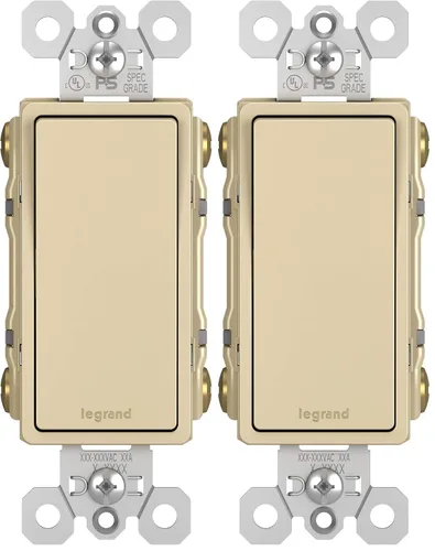 Vista 32 de Legrand - Pass & Seymour - Interruptor de luz radiante de 15 amperios, balancín de un solo polo de bronce oscuro, TM870DBCC10, 1 unidad