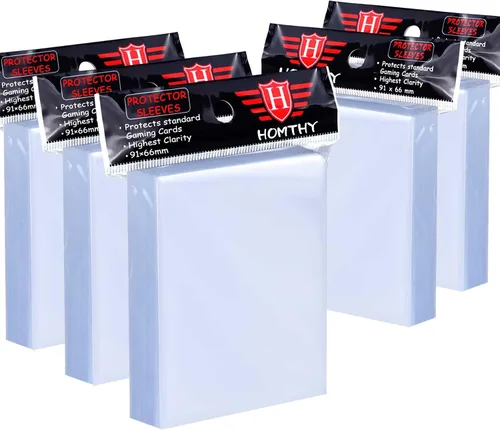Vista 11 de 100 fundas transparentes para tarjetas intercambiables, fundas de plástico suave para tarjetas de béisbol, tarjetas deportivas, tarjetas de juego