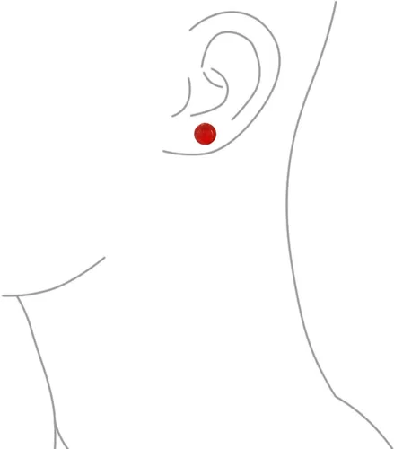 Vista 16 de Aretes grandes de plata de ley 925 con piedras preciosas naturales de 0.394 pulgadas para mujeres y adolescentes, variedad de piedras de nacimiento