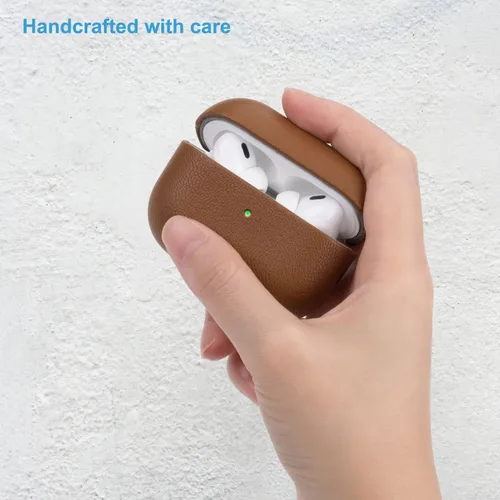 Vista 4 de Lopie Estuche de cuero para AirPods Pro de segunda generación - Rojo, unisex