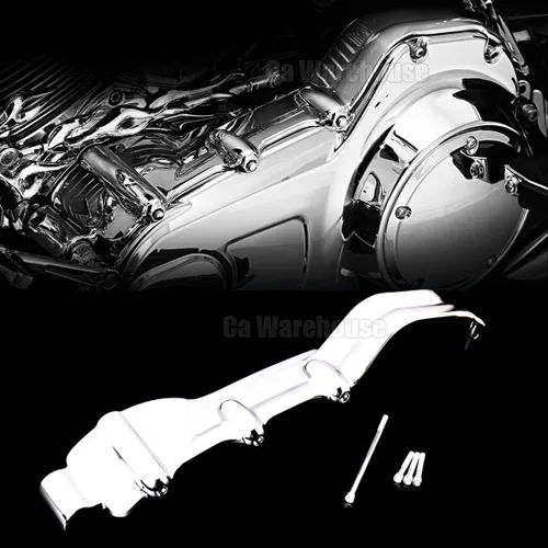Vista 2 de Cubiertas primarias interiores cromadas para Harley Touring Street Glide Road King FLHX FLH/T 2009-2016