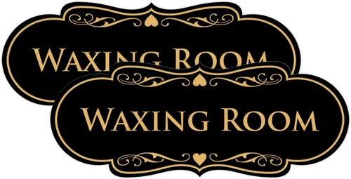 Vista 11 de Designer Waxing Room Sign (negro) - Pequeño 1 paquete