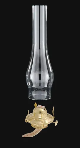 Vista 3 de B&P Lamp® Quemador de lámpara de queroseno #2 y chimenea transparente prémium de 3 x 12 pulgadas