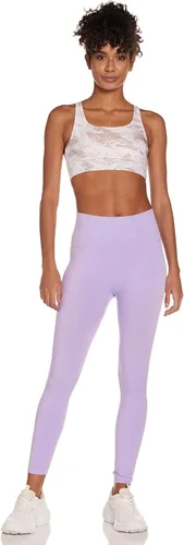 Vista 4 de GUESS Sujetador deportivo con estampado de mármol de apoyo medio para mujer