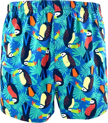 Vista 11 de ROCK ATOLL Calzoncillos tipo bóxer de algodón con estampado novedoso y brillante para hombre Estampado Afrutado Negro