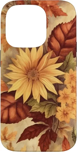 Vista 17 de Autumn Foliage Fall Leaves Girl Women Kids Fall Case for iPhone 17