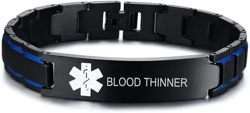 Vista 18 de VNOX Pulsera ajustable de acero inoxidable cepillado de 2 tonos con grabado personalizado gratis, identificación de alerta médica, unisex