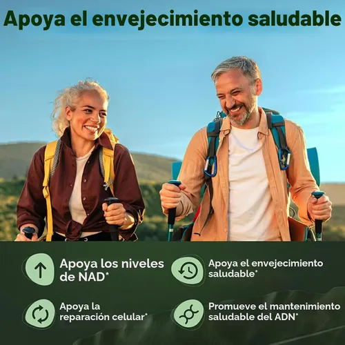 Vista 4 de 1PCSLumine Organics NAD+ Suplemento para apoyo al metabolismo energético, cápsulas liposomales que contienen resveratrol, nicotinamida ribosideana