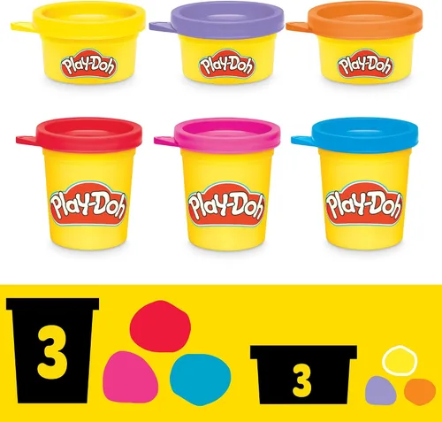 Vista 5 de Play-Doh Disney Junior Mickey Mouse Clubhouse, Stamp & Go Megapack con Mickey, Minnie y Donald, artes y manualidades, juguetes preescolares