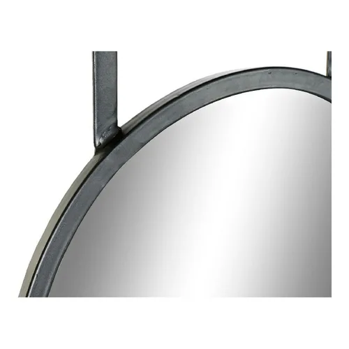 Vista 5 de Espejo de pared DKD Home Decor Negro Metal Abeto Espejo (80 x 15 x 20 cm)