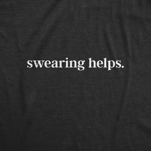 Vista 2 de Camiseta divertida para mujer, con texto en inglés "Swearing", con texto en inglés "Curse Word