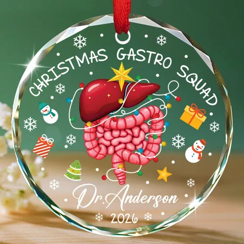 Vista 14 de Un médico verdaderamente asombroso es difícil de encontrar Adornos de vidrio, Adorno de Navidad personalizado de agradecimiento al médico 2025