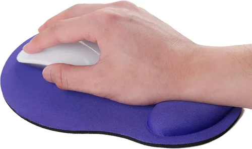 Vista 3 de Alfombrilla de mouse ergonómica con soporte para muñeca, alfombrilla de mouse de gel con reposamuñecas, alfombrilla de mouse portátil y cómoda