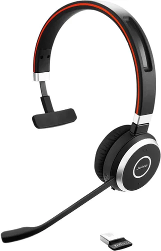 Vista 10 de Jabra Evolve 65 SE - Auriculares inalámbricos mono - Auriculares Bluetooth con micrófono de cancelación de ruido, batería de larga duración