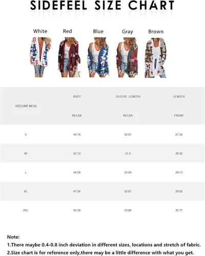 Vista 6 de Sidefeel Women Open Front Aztec Cardigan Pockets Long Sleeve Knit Sweater Coat