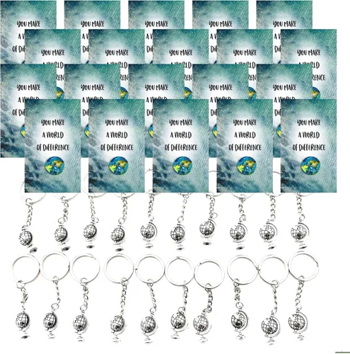 Vista 7 de Smiling Wisdom 20 regalos a granel You Make A World of Difference Apreciation Mini tarjetas de 3.5 x 2 pulgadas Equipo de empleados