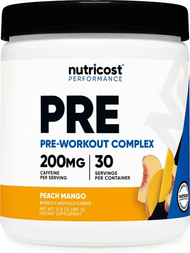 Vista 8 de Nutricost Polvo de pre-entrenamiento complejo (30 porciones, frambuesa azul) - Suplemento pre-entrenamiento con beta-alanina, taurina y aminoácidos