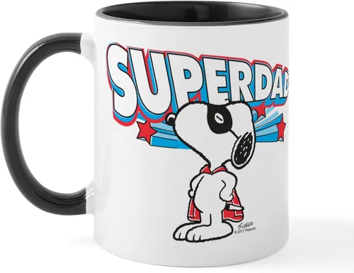 Vista 8 de CafePress Crabby Snoopy - Taza de café de cerámica (11 oz)